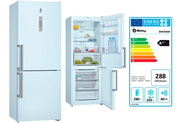 BALAY FRIGO 3KF6702WE BLANCO N/F 186X70 A++