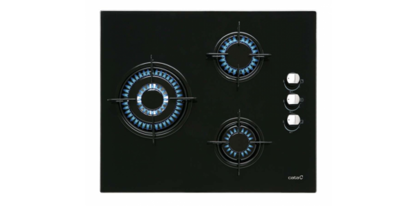 CATA ENCIMERA CIB6021BK  CRISTALGAS 3Fgos GAS BUTA