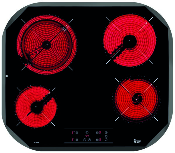 TEKA ENCIMERA TC6400  VITRO INOX 4/F REDONDA
