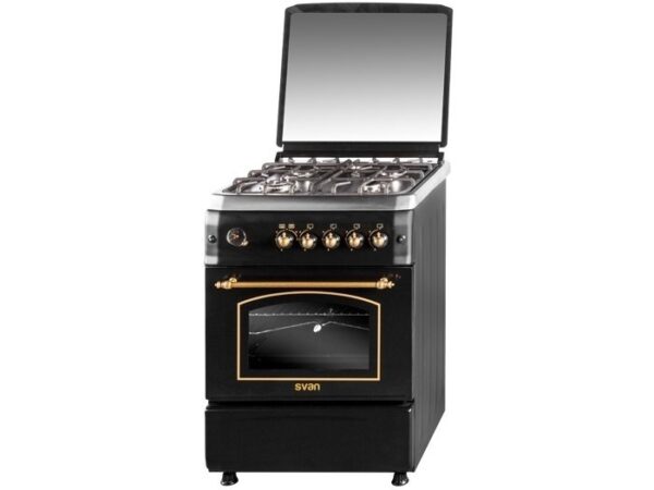 SVAN COCINA SVK6601RN RUSTICA NEGRA 4F HORNO