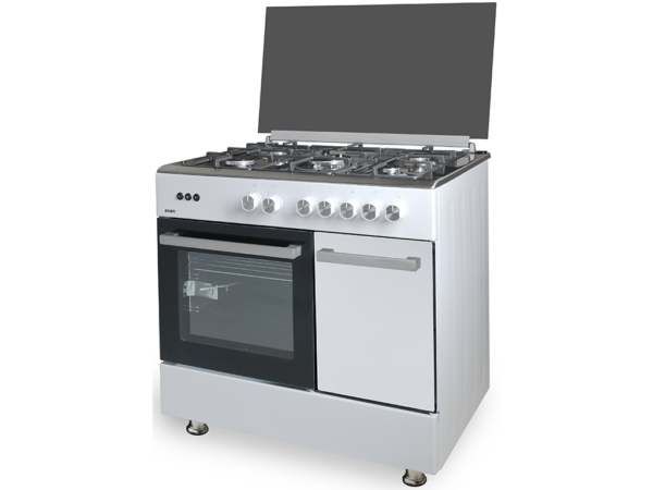 SVAN COCINA SVK059060GBB 90CM BLANCA T/CRISTAL WOK