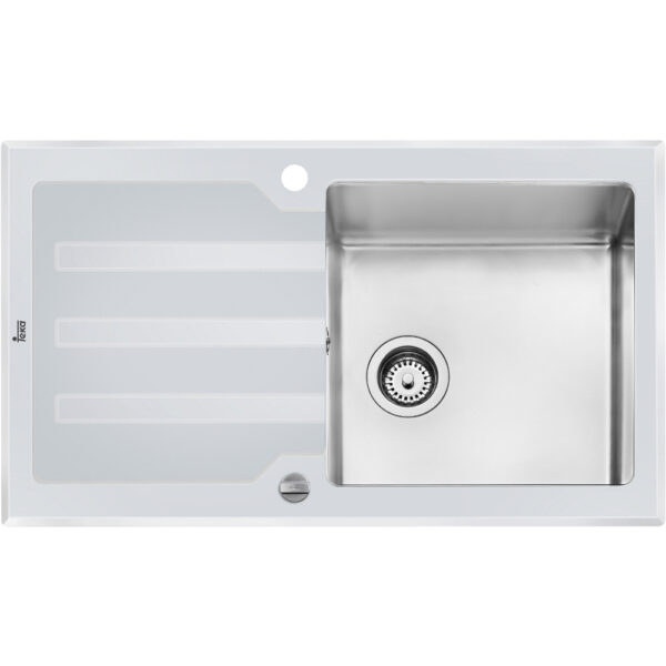 TEKA FREGADERO LUX 1C 1E 86 CRISTAL BLANCO12129012