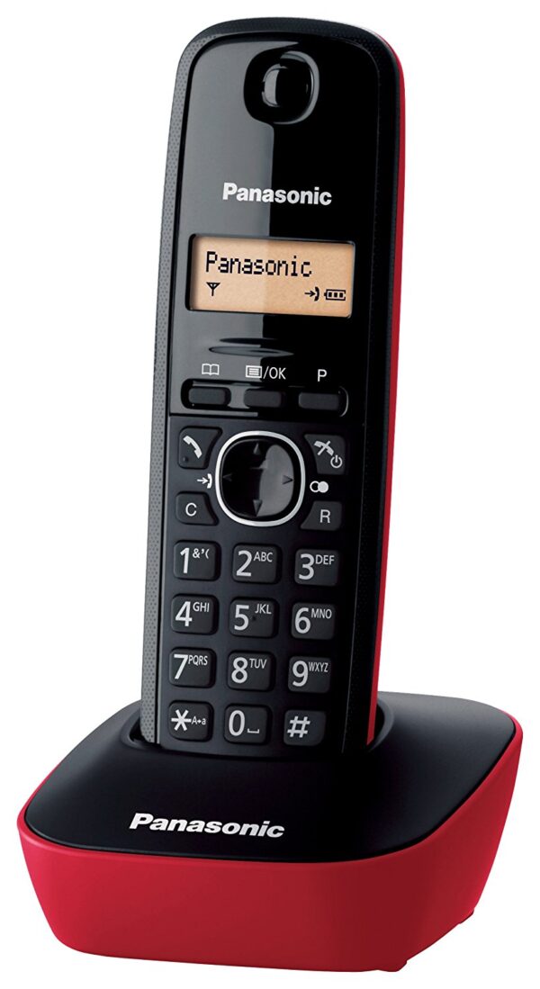 PANASONIC TELEFONO DEC KX-TG1611SPR BASICO ROJO