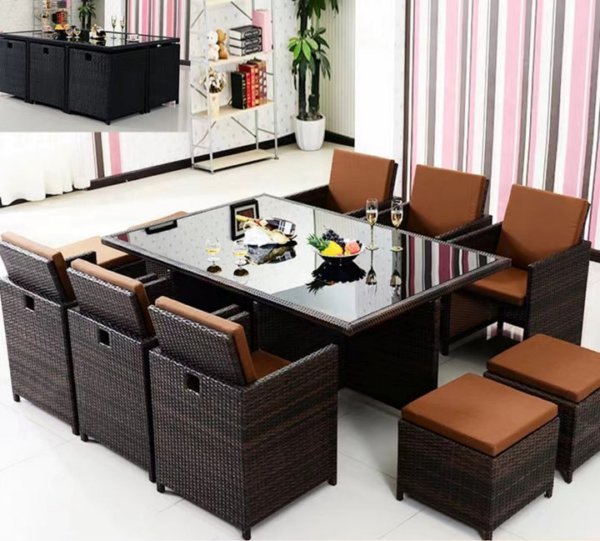 ROMO CONJUNTO A756 6sillas+2taburetes+mesa