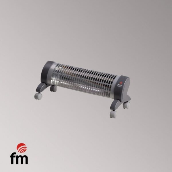 FM RADIADOR DE CUARZO 2302 R 1200W Gris 2res C.RUE