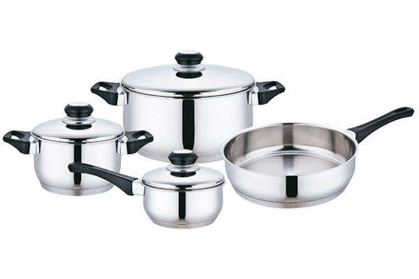 BASTILIPO BATERIA DE COCINA SUIZA  9PIEZAS INOX