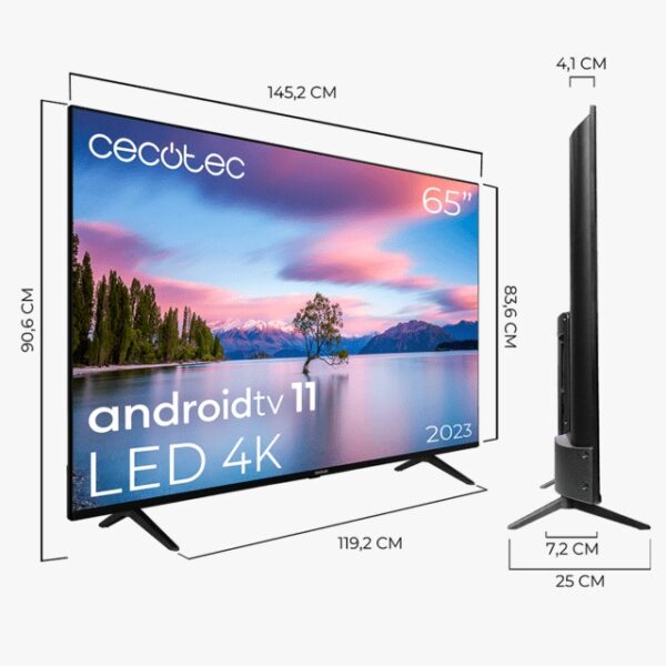 CECOTEC LED A1SERIES ALU10165 smar tv 4k uhd 2563 - Imagen 2