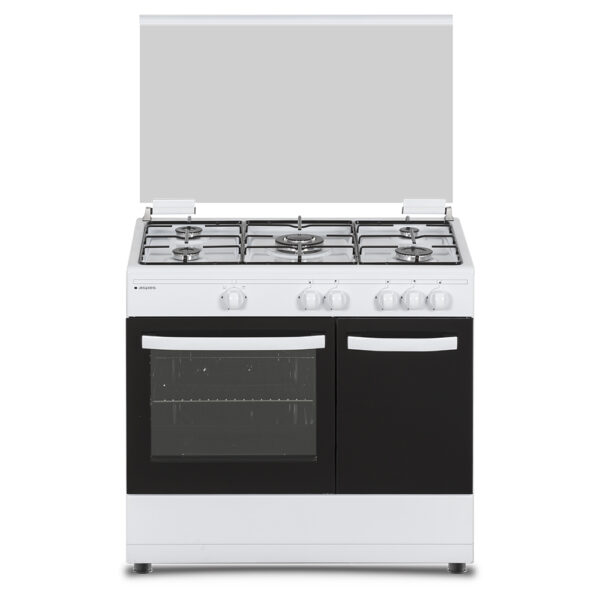 ASPES COCINA AKGW5900PB BLANCA 90CM 5F HOR+PortWOK