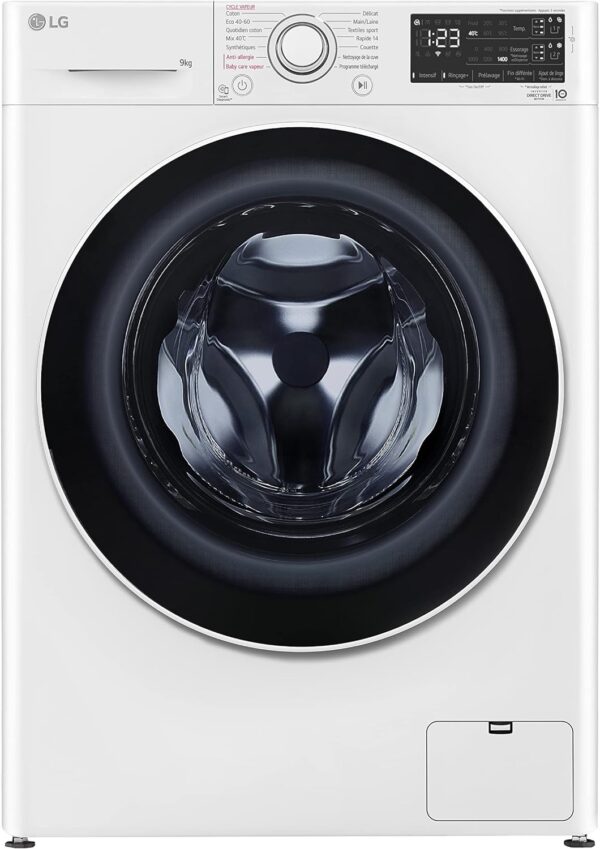 LG LAVADORA F4WV3509S3W blanca 9kg 1400rpm auto