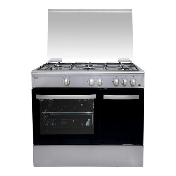 SVAN COCINA SKGW 5900PBX 5F INOX TAPA CRIS.88X90