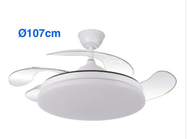 ED VENTILADOR TECHO RETRACTIL DIRECTO BLANCO 107cm