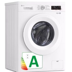 LG LAVADORA F4X1008NWH blanca 8kg 1400rpm A tapa d